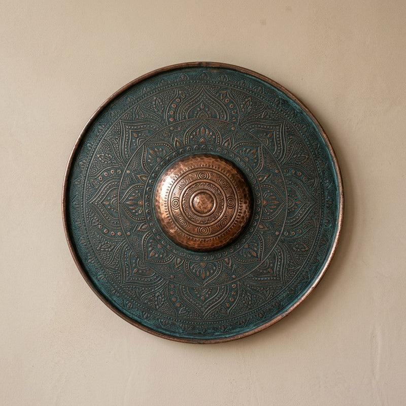 Copper Mandala Wall Disc — main view