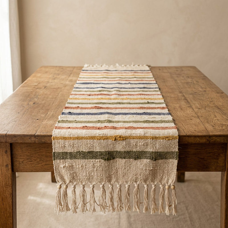 Handwoven Cotton Table Runner — main view