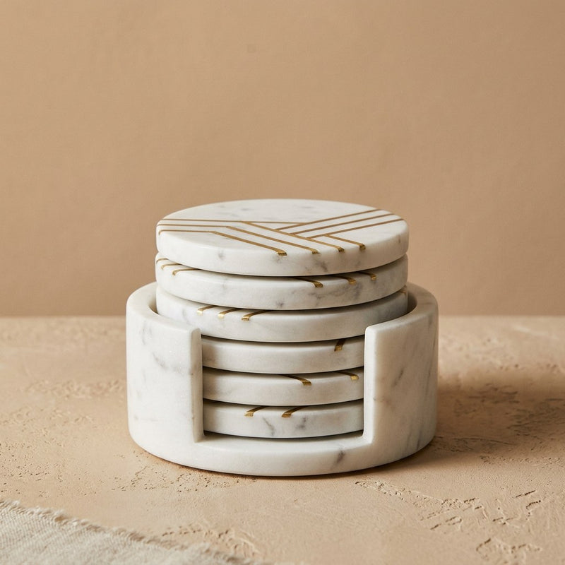 Marble Coaster Set of Six — main view
